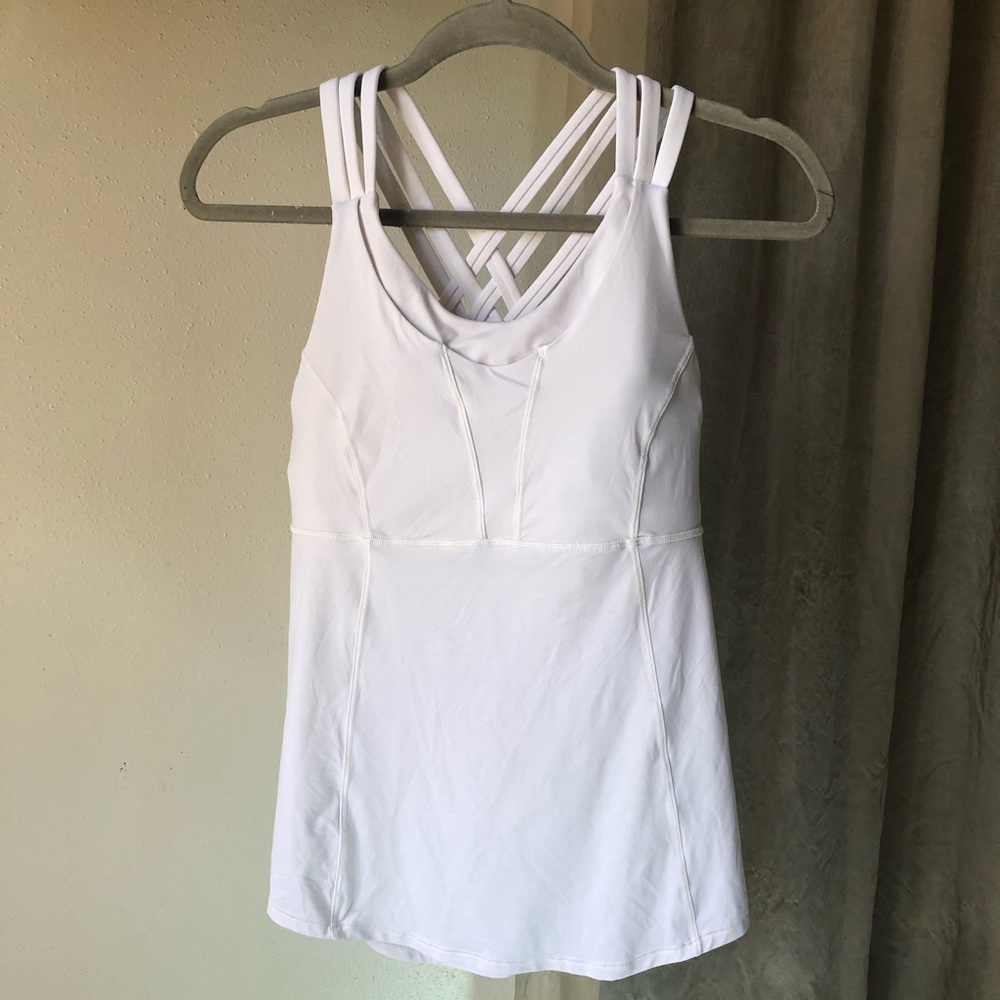 Lululemon white racerback tank